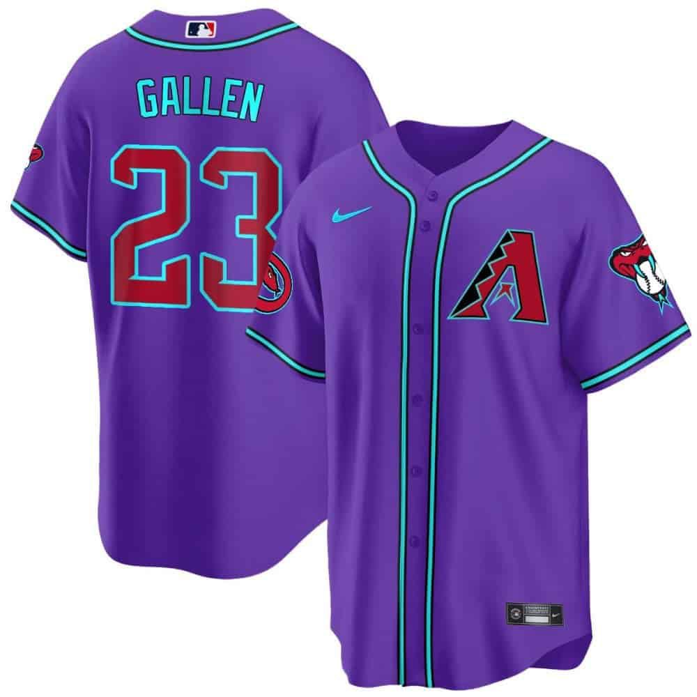 Men Arizona Diamondback #23 Gallen Purple 2024 Nike Cool Base MLB Jersey->ncaa teams->NCAA Jersey